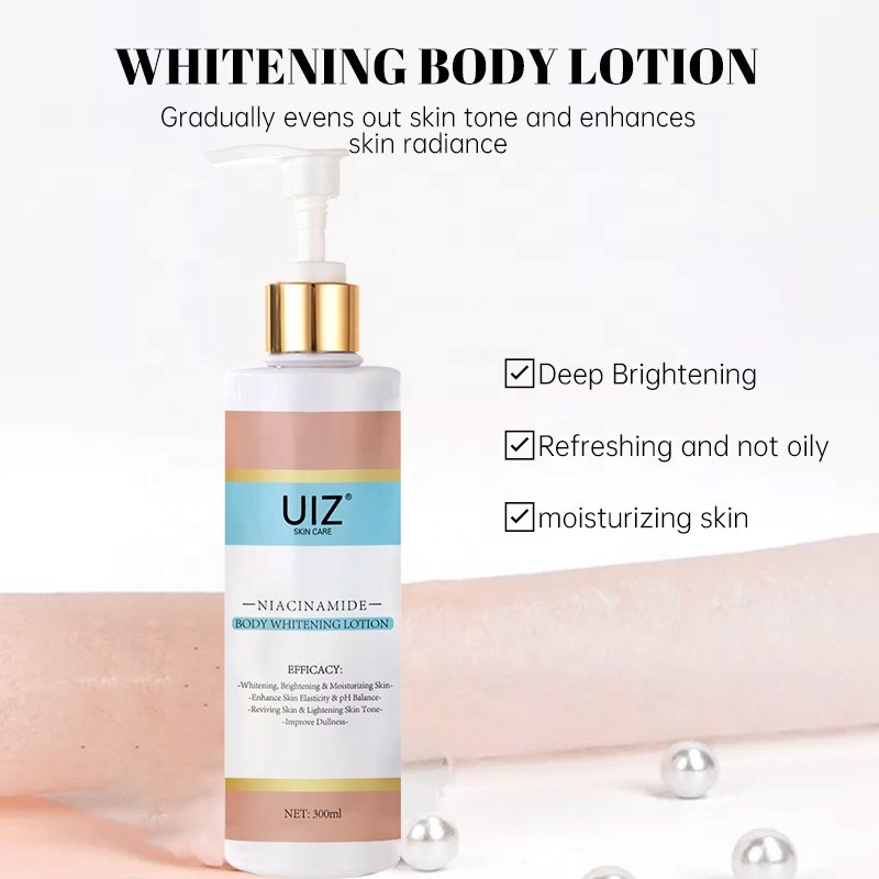 Niacinamide Body Whitening Lotion Deep Moisturizing Brightening Skin With Glycerine Sodium Hyaluronate