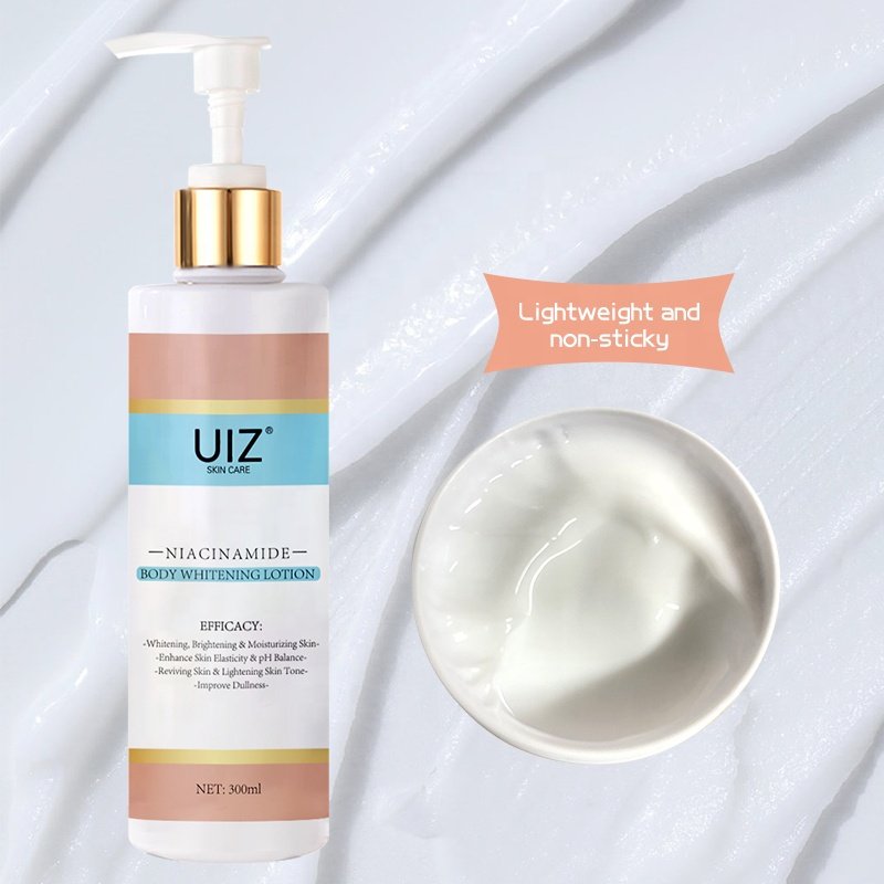 Niacinamide Body Whitening Lotion Deep Moisturizing Brightening Skin With Glycerine Sodium Hyaluronate