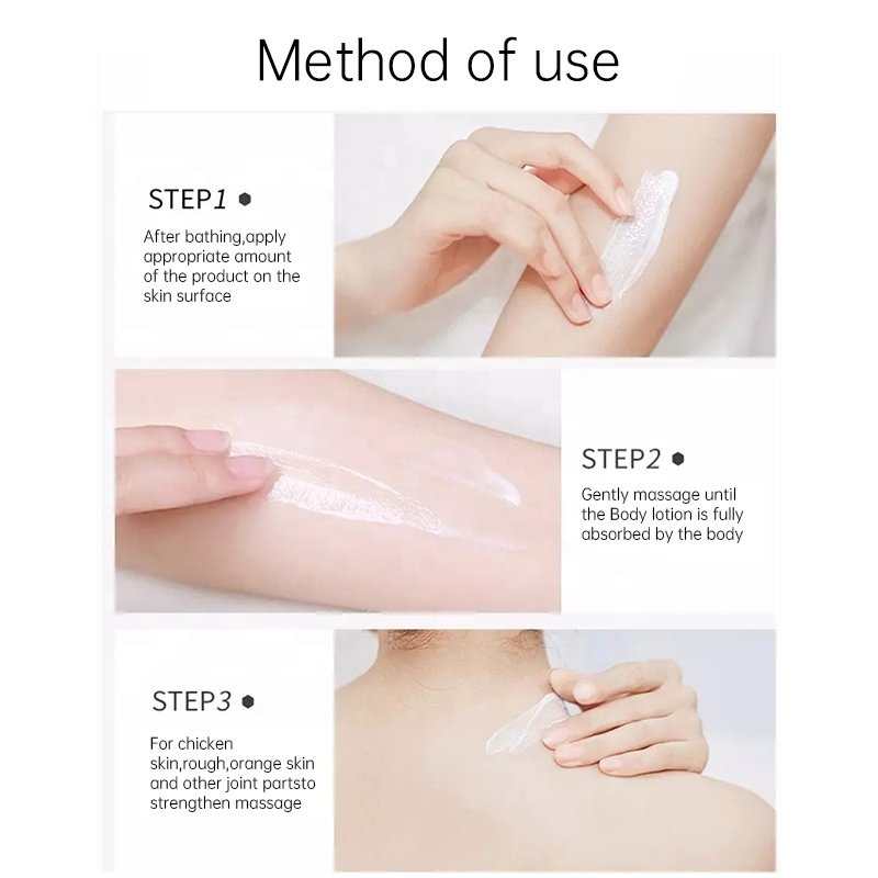Niacinamide Body Whitening Lotion Deep Moisturizing Brightening Skin With Glycerine Sodium Hyaluronate