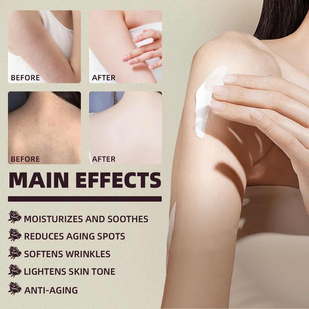 Manufacturer Multiple Natural Organic Face & Body Whitening Cream Vegan Repair Skin Brightening Moisturizing Body Lotion Set