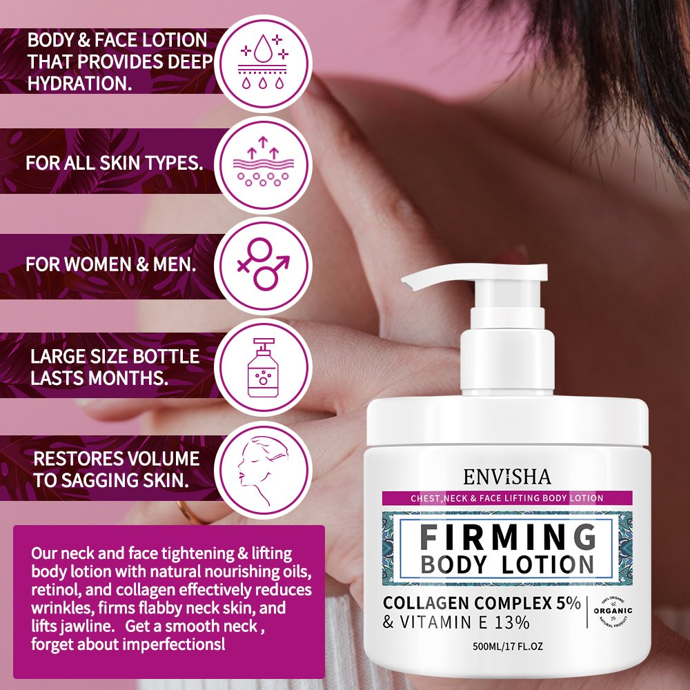 Private Label Day And Night Moisturizer Facial Neck Skin Firming Tightening Body Cream Lotion