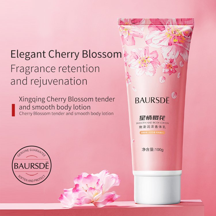 100g Private Brand Cherry Blossom Body Lotion Moisturizing Whitening Refreshing Perfume Body Lotion