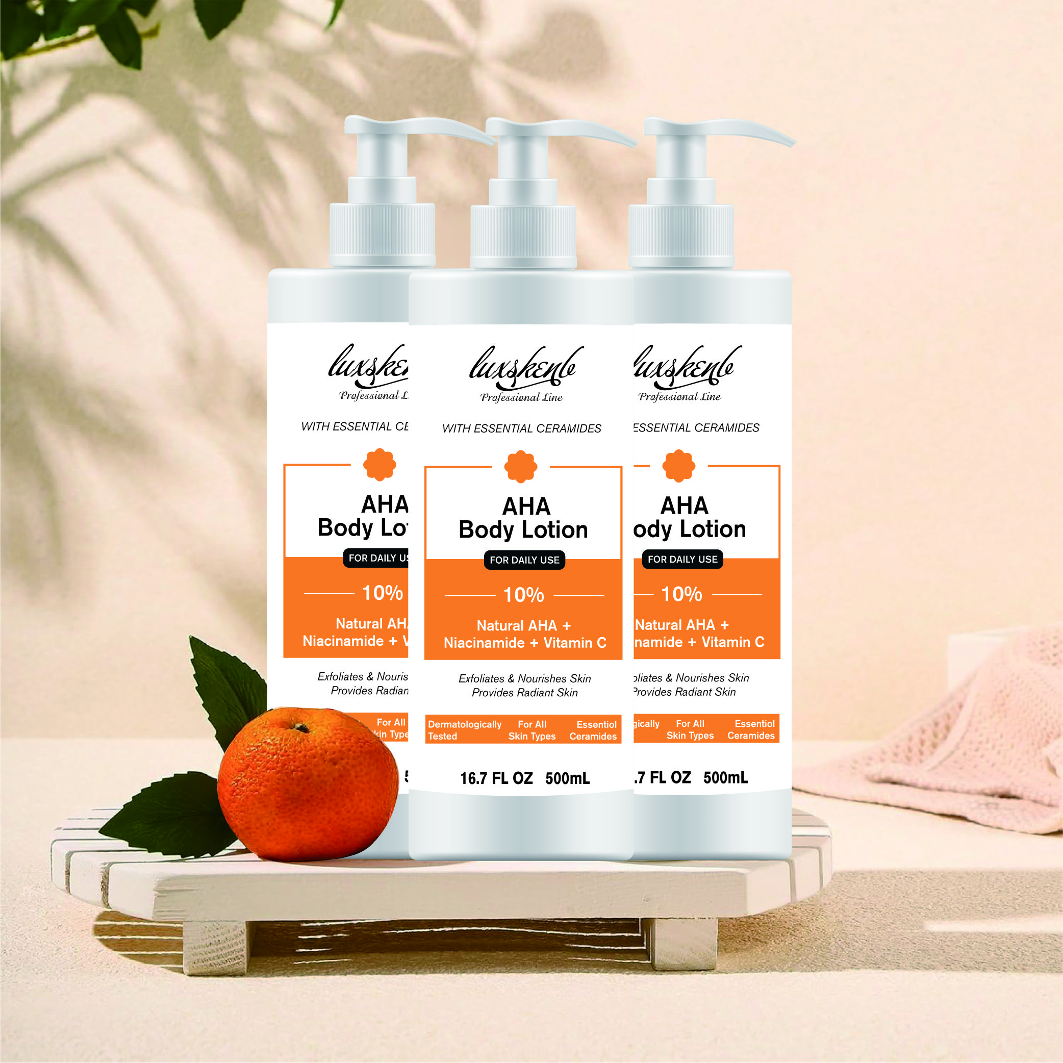 Christmas Luxury Family Gift Rich In Vitamin C B3 E Collagen Anti Aging Body Lotion Vegan Fruit Avocado Antioxidant Body Lotion