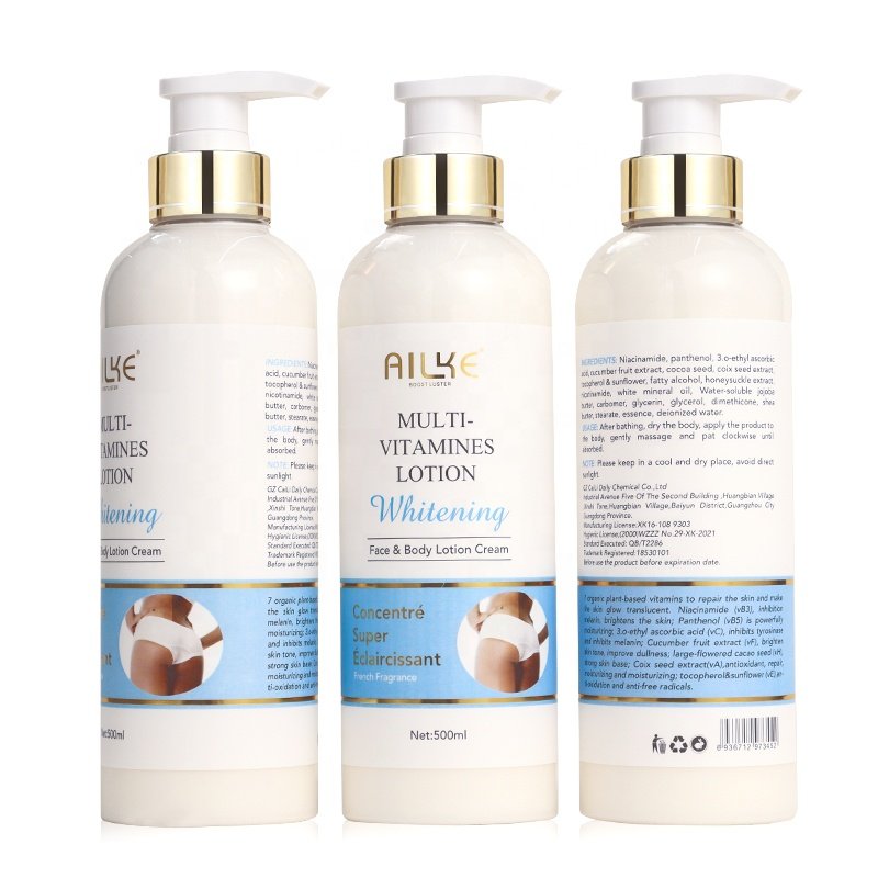 Manufacturer Multiple Vitamin Skin Care Lightening Cream Whitening Private Label Body Lotion And Cream