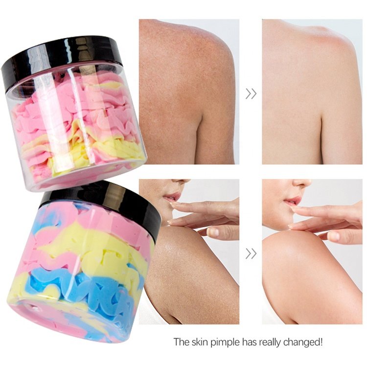 OEM Private Label Moisturizer Skin Care Natural Organic Vegan Fruit Rainbow Whipped Body Butter Cream
