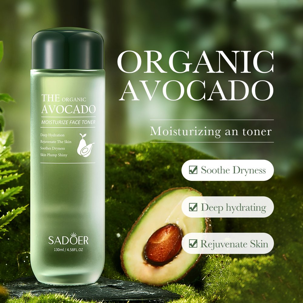 Factory Price Avocado Skin Care Series Facial Serum Toner Face Cream Lotion Body Scrub Anti Aging Whitening Set Beauty