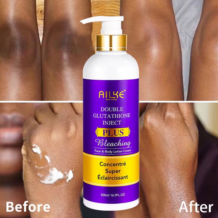 High Quality Double-Gluta Treatment Dull Skin Repair Kojic Acid Luxury Lightening Whitening Ailke Body Lotion For Women