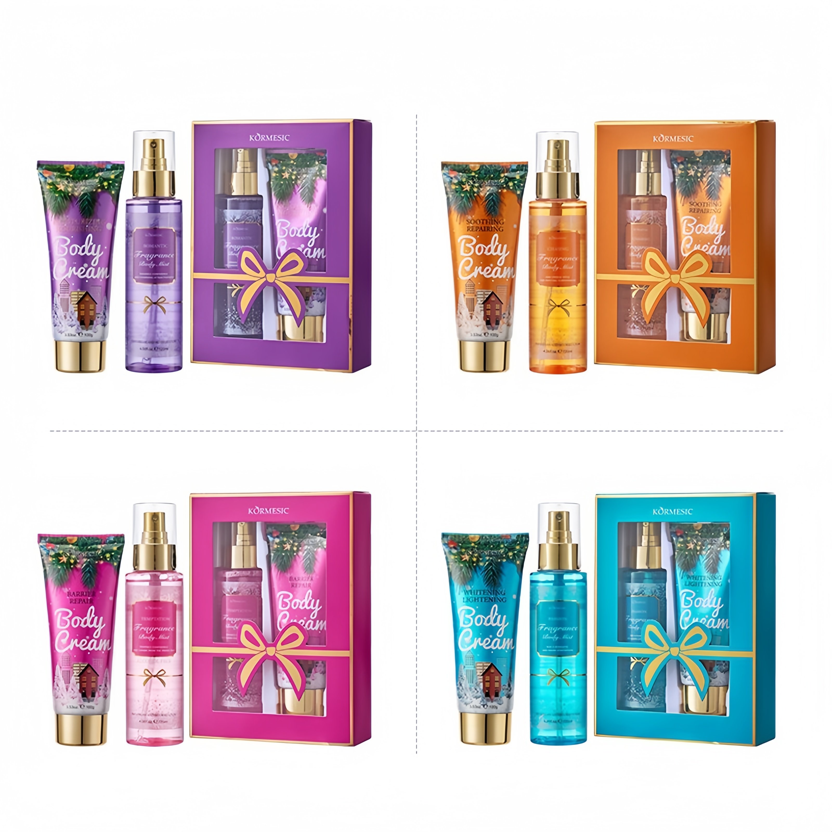 Christmas Gift Box Makeup Lasting Fragrance Body Cream Set Gentle and Light Fresh and Light moisturize Natural Body lotion