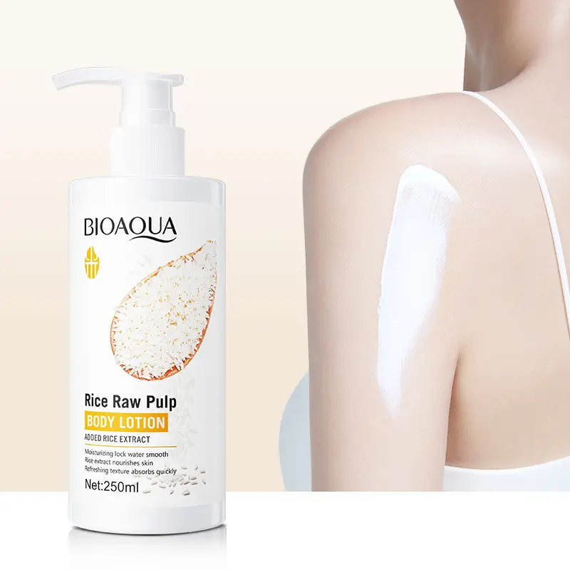 Refreshing Body Skin Care Milk Cream Tightening Smoothing Tender Rice Extract Raw Pulp Whitening Body Lotion