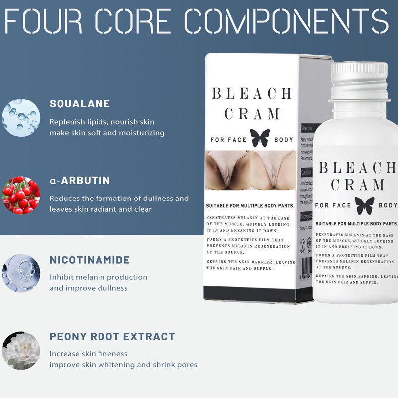 Bleaching Lotion Intimate Area Dark Spot Corrector Nourishing Lightening Bleaching Cream for body