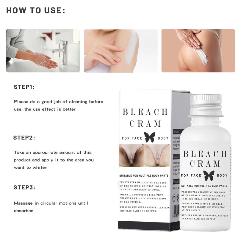 Bleaching Lotion Intimate Area Dark Spot Corrector Nourishing Lightening Bleaching Cream for body