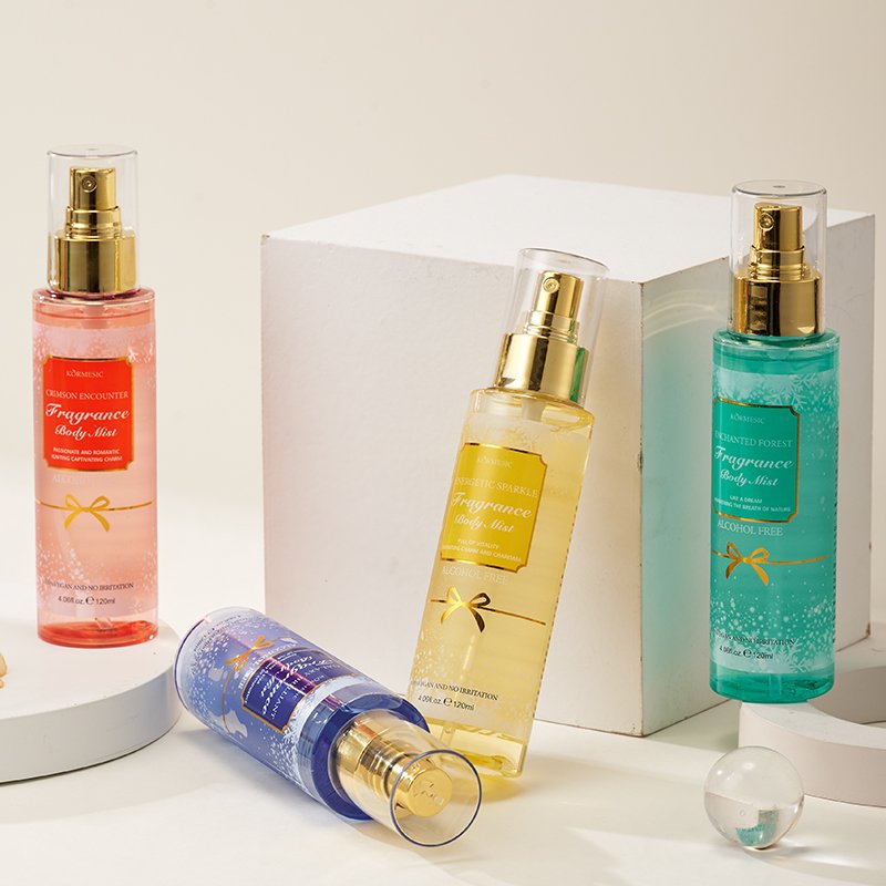 KORMESIC Wholesale private labels OEM Fragrance Long Lasting fragrances body lotion spray Bodymist Christmas gift box
