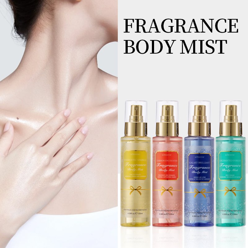 KORMESIC Wholesale private labels OEM Fragrance Long Lasting fragrances body lotion spray Bodymist Christmas gift box