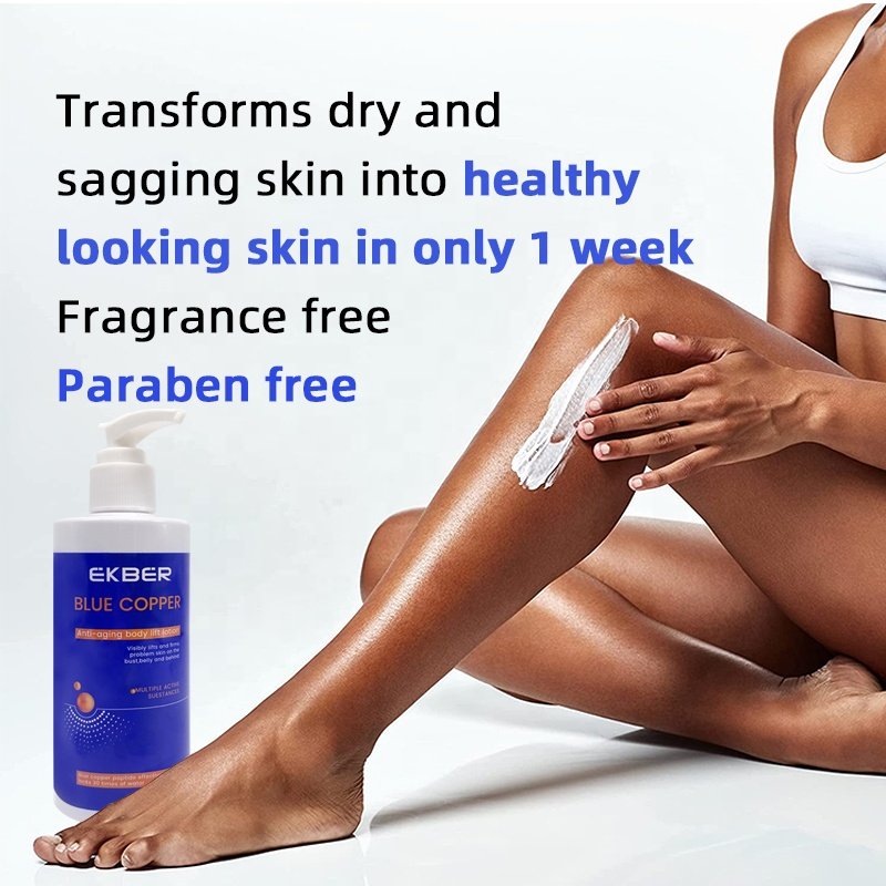 Low Moq Ghk-cu Blue Copper Peptide Body Face Lotion Blue Copper Peptide Firming Body Lotion Blue Copper Peptide Body Lotion