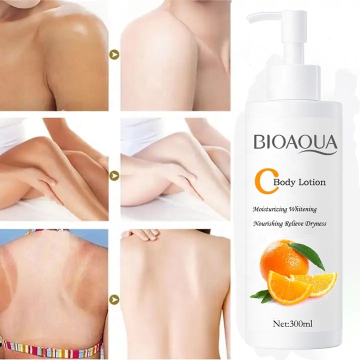 OEM BIOAQUA Wholesale Whitening Body Lotion Lightening Hydrating Body Milk Coconut Vitamin C Nourish Skin Anti-aging Body Lotion