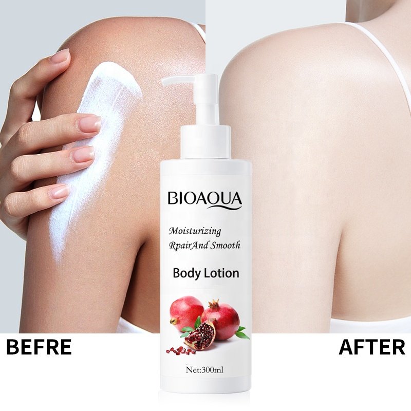 OEM BIOAQUA Wholesale Whitening Body Lotion Lightening Hydrating Body Milk Coconut Vitamin C Nourish Skin Anti-aging Body Lotion