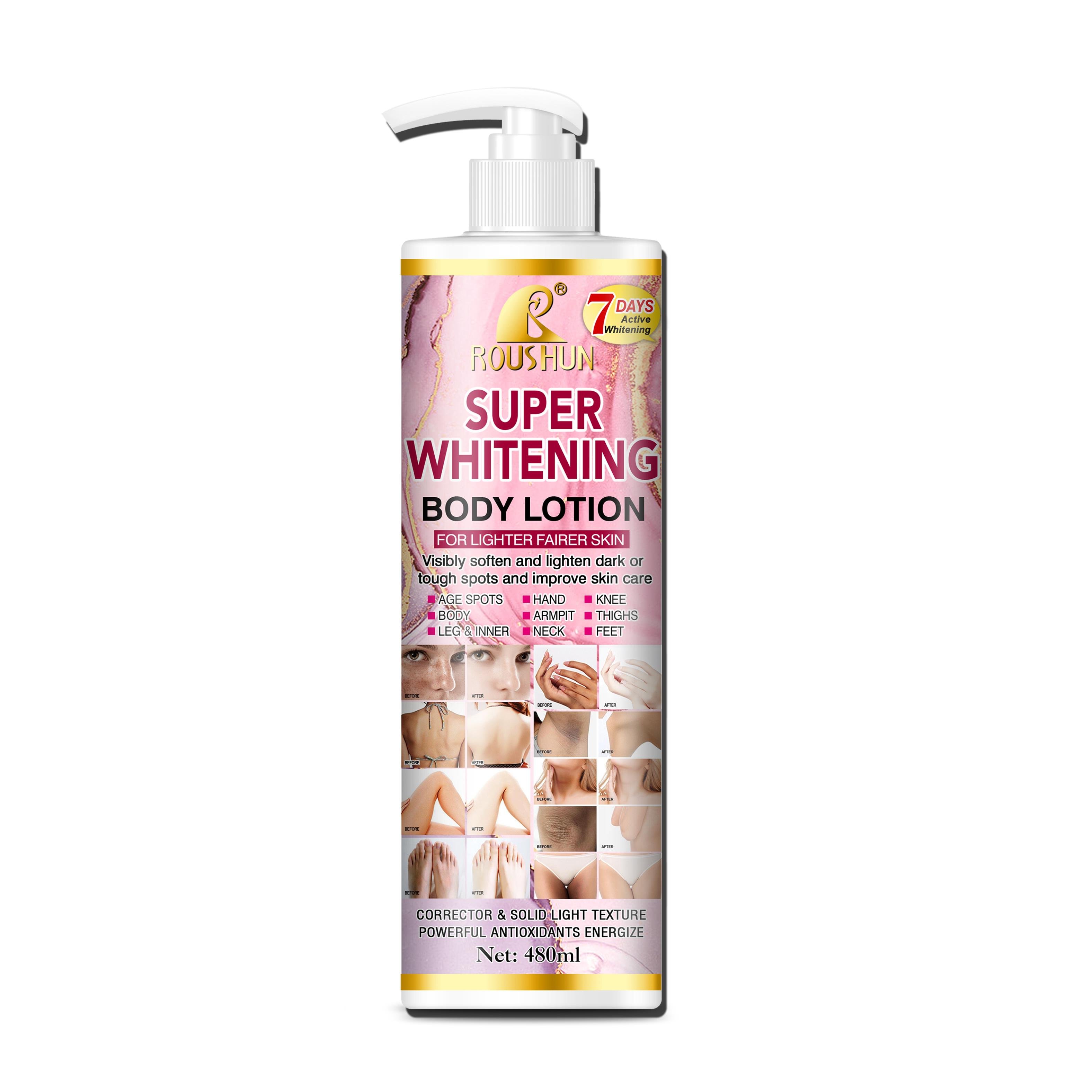 Private Label Super Whitening Body Lotion Lightening Brightening Soften Skin Body Cream