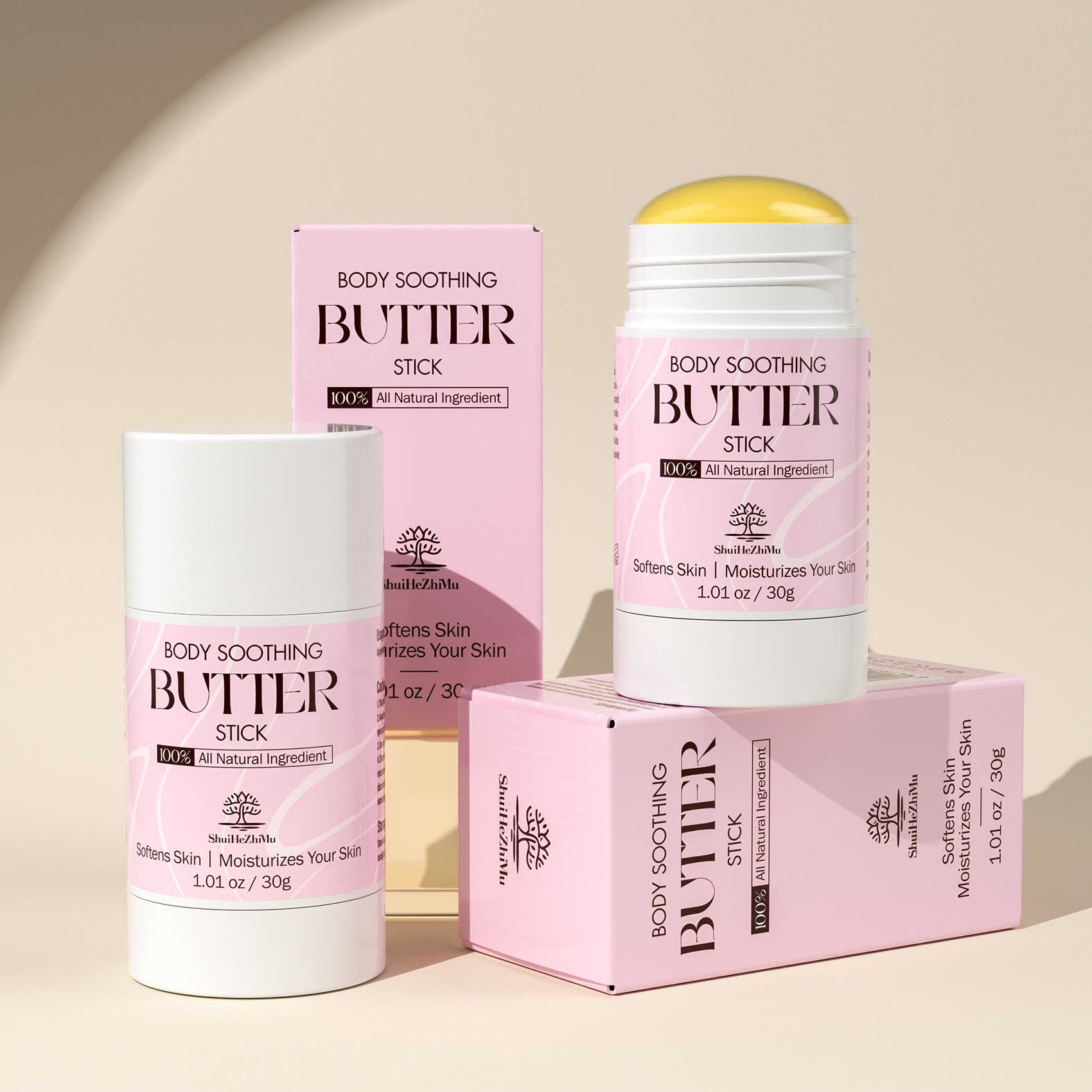 Body Butter Stick Essence Oil Body Lotion Moisturizing Hydrating Nourishing Solid Butter Stick
