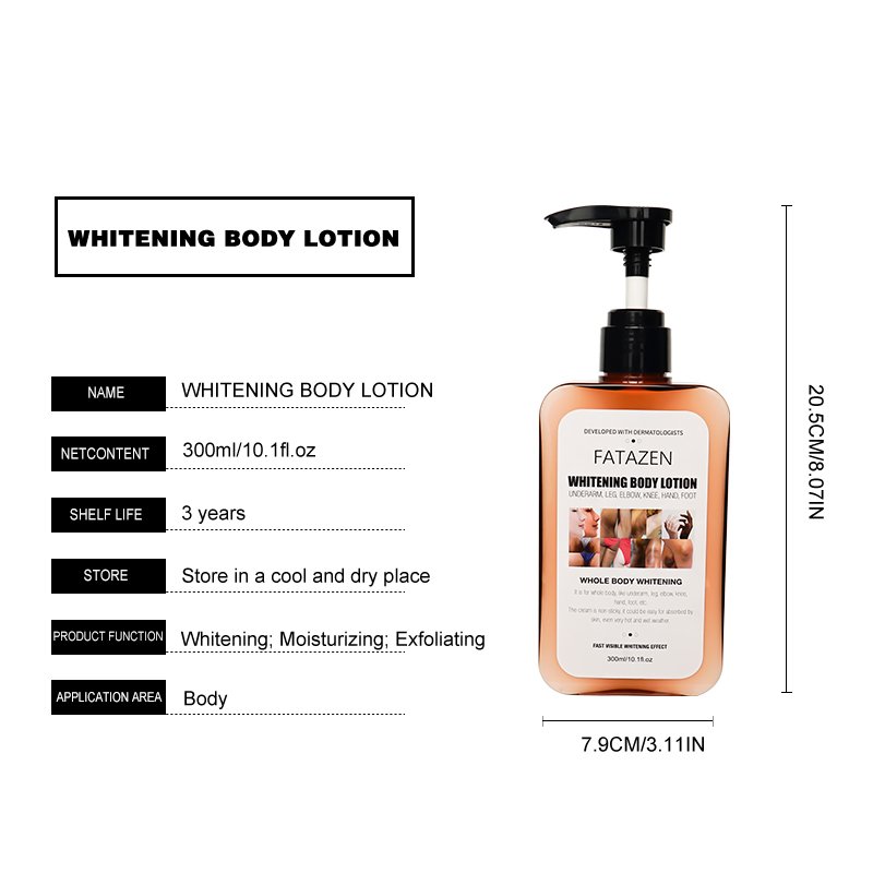 FATZEN Skin Care Products Organic Arbutin Skin Whitening Exfoliating Cream Anti Dark Spot Moisturizing Whitening Body Lotion