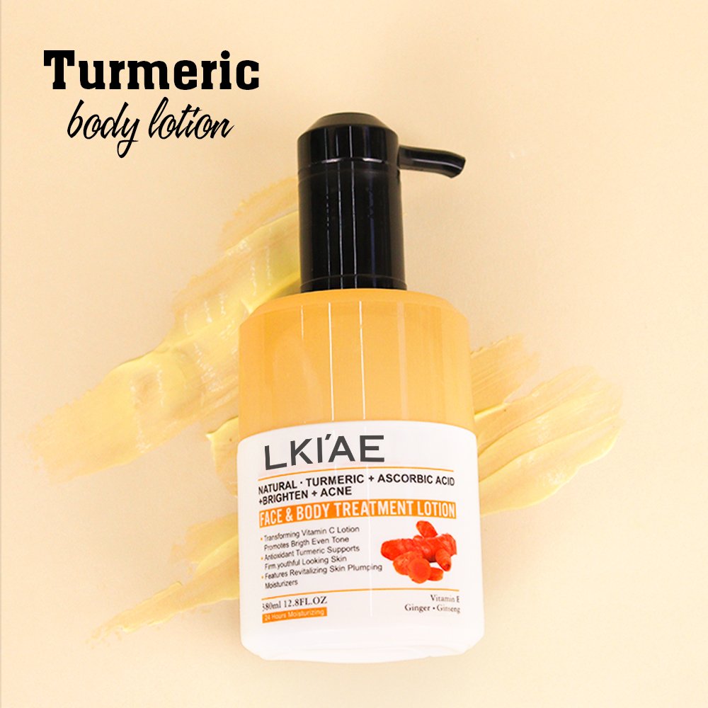 Best Whitening Brightening Anti-acne removal Turmeric Extract Shea Butter brighteningTurmeric body lotion for men