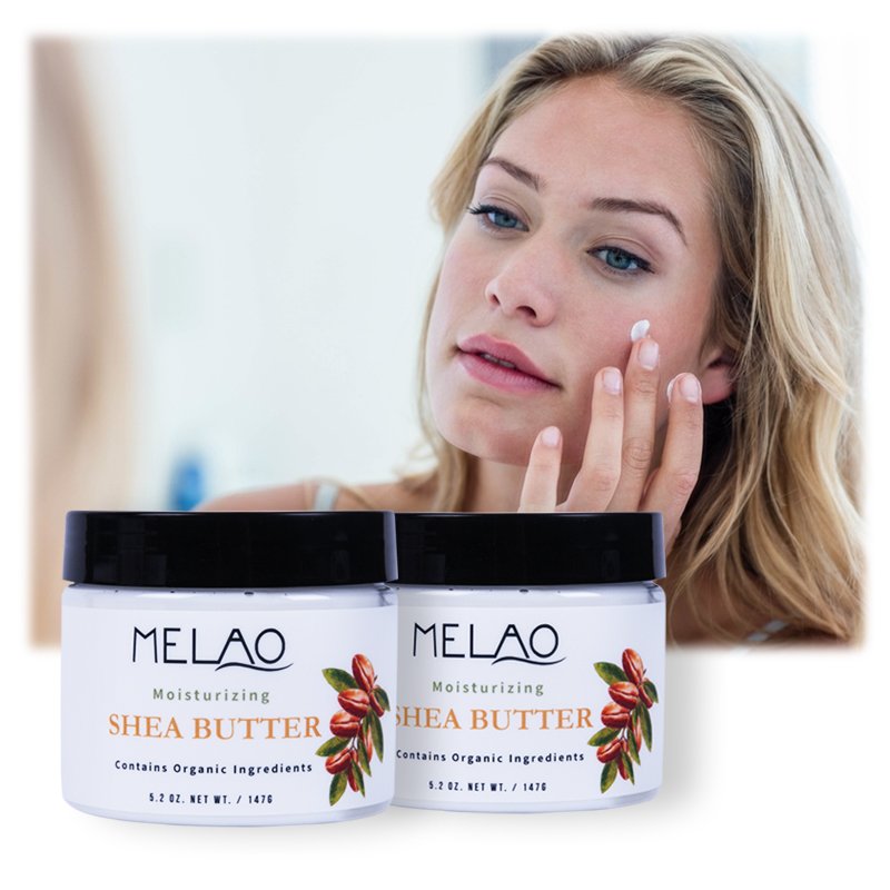 MELAO Private Label Wholesale Pure Skin Moisturizing Body Lotion Organic Rose Shea Mango Natural Organic Whipped Body Butter