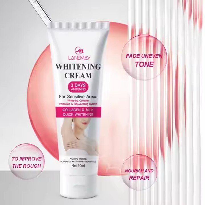 60ml High Quality Sensitive Area Underarm Brightening Body Lotion Skin Beautifying Whitening Cream