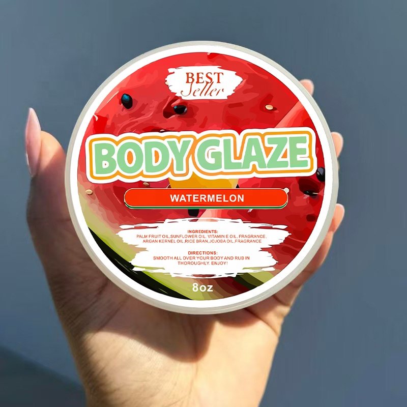 Vanilla BODY GLAZE Whitening High Quality Body Lotion Fruit Men Women body butter Private label