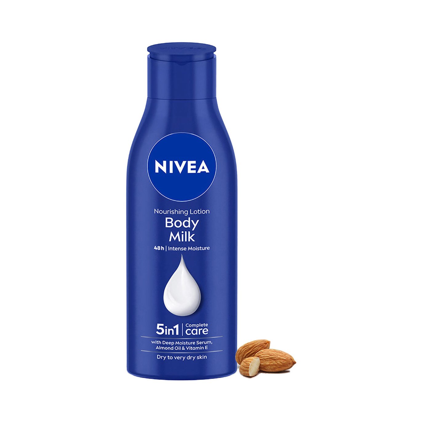 Nivea body lotion, for visibly softer and more supple skin after just one use.