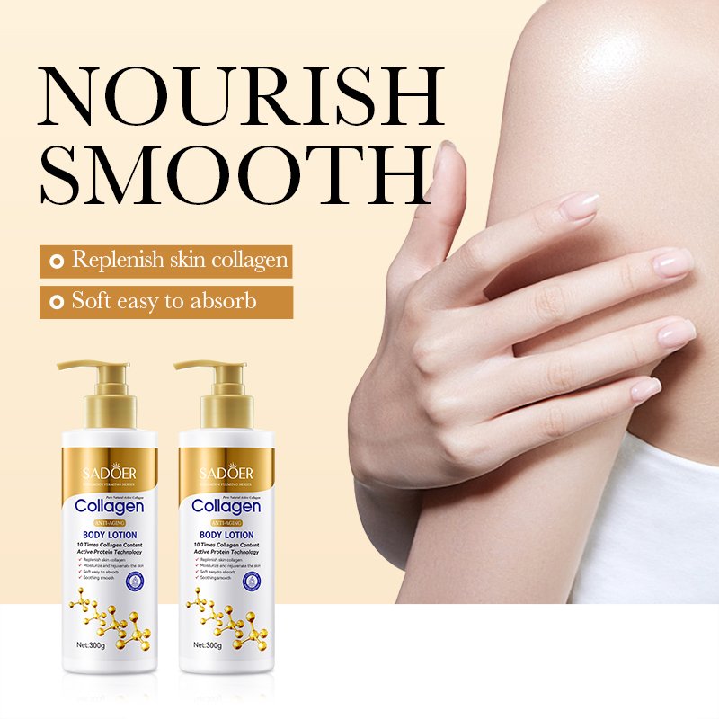 OEM ODM SADOER Manufacturer Korean Skin Care Cream Collagen Body Lotion