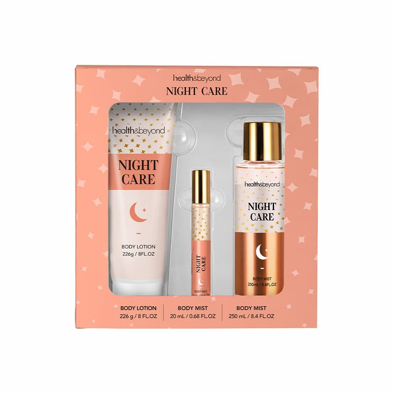 Latest Night care fresh Body Lotion Body Mist Body scrub Color Box Gift set