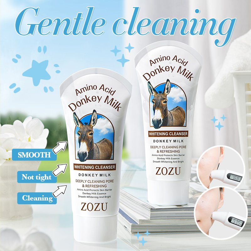 OEM ZOZU Private Label Amino Acid Nourishing Skin Care Products Donkey Milk Lmprove Rough Whitening Moisturizing Body Lotion