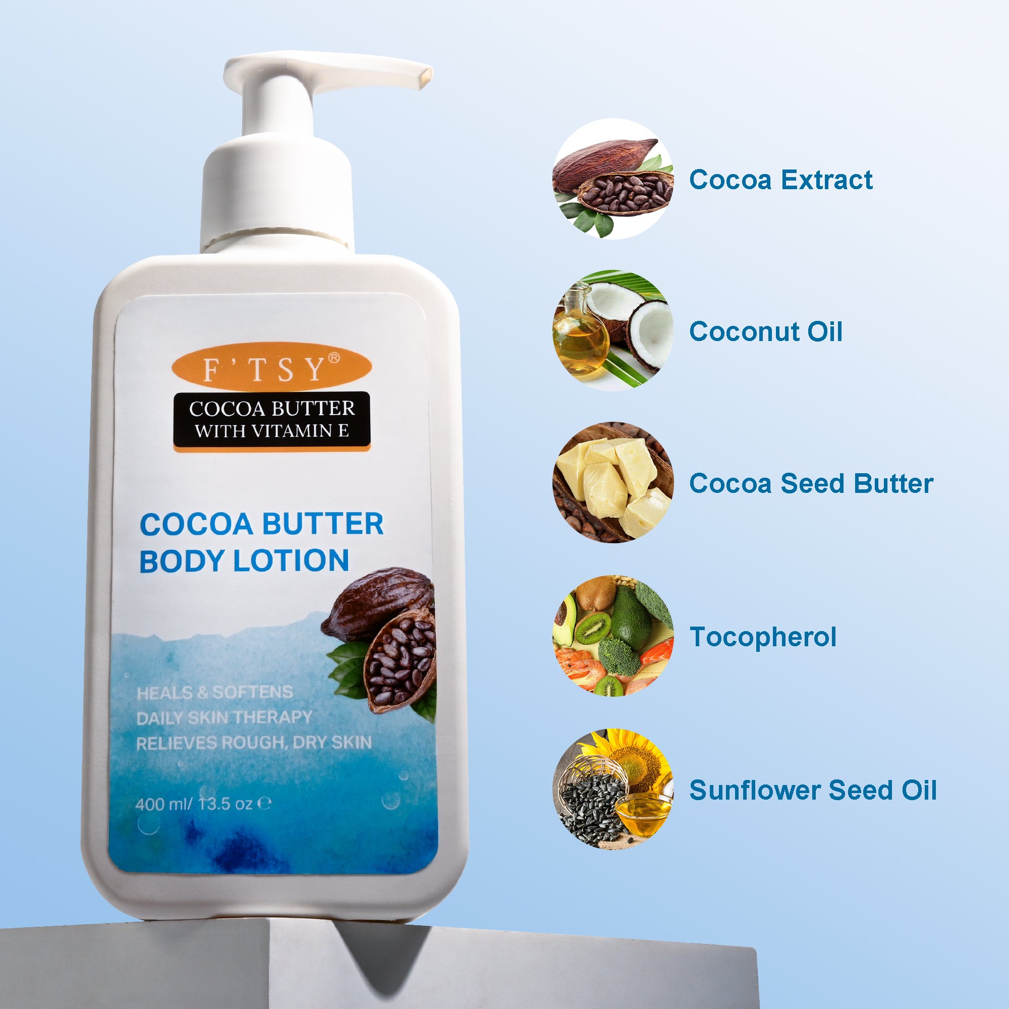 Custom Logo Ceramide Female Body Moisturizer Coco Butter Brightening Lightening Body Lotion