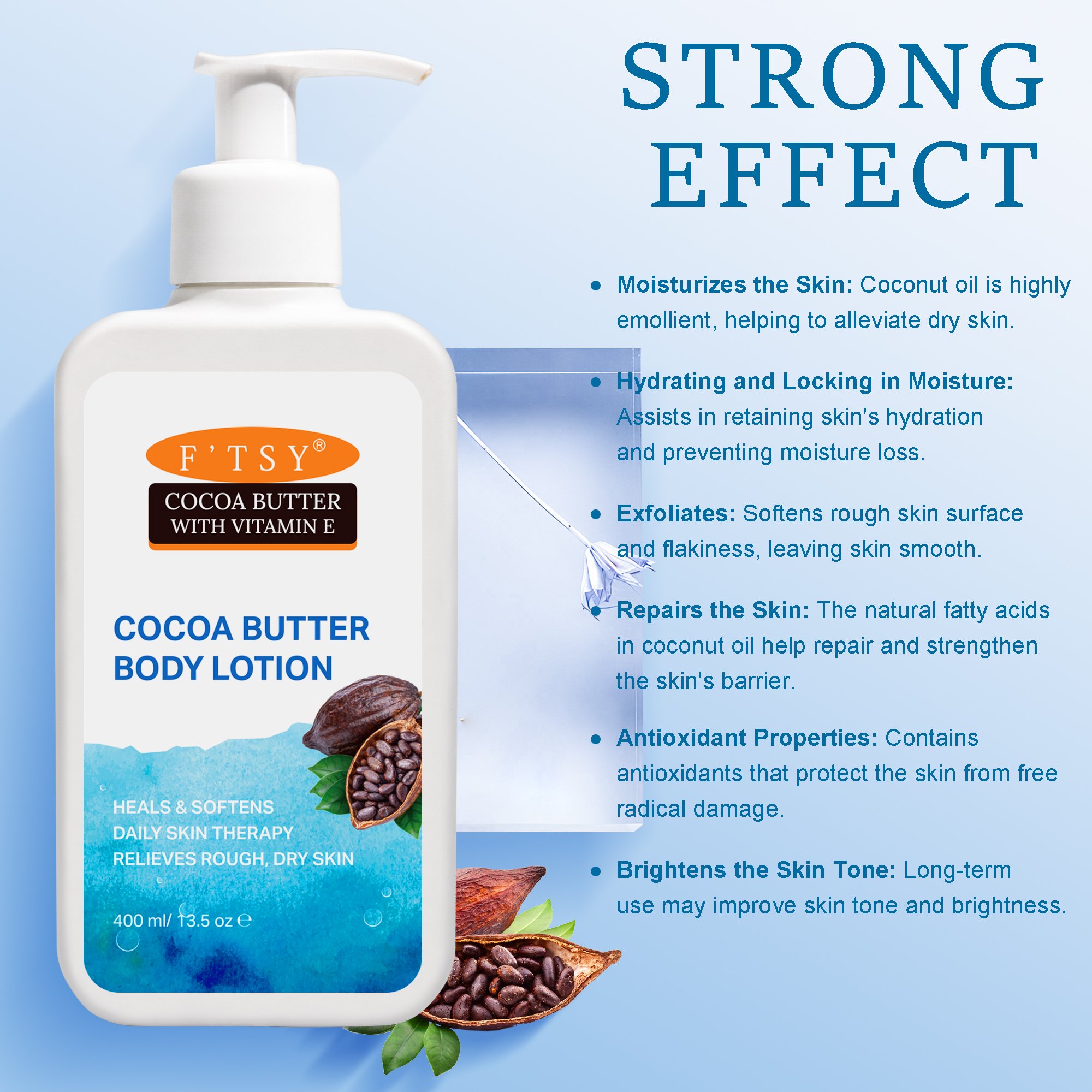 Custom Logo Ceramide Female Body Moisturizer Coco Butter Brightening Lightening Body Lotion