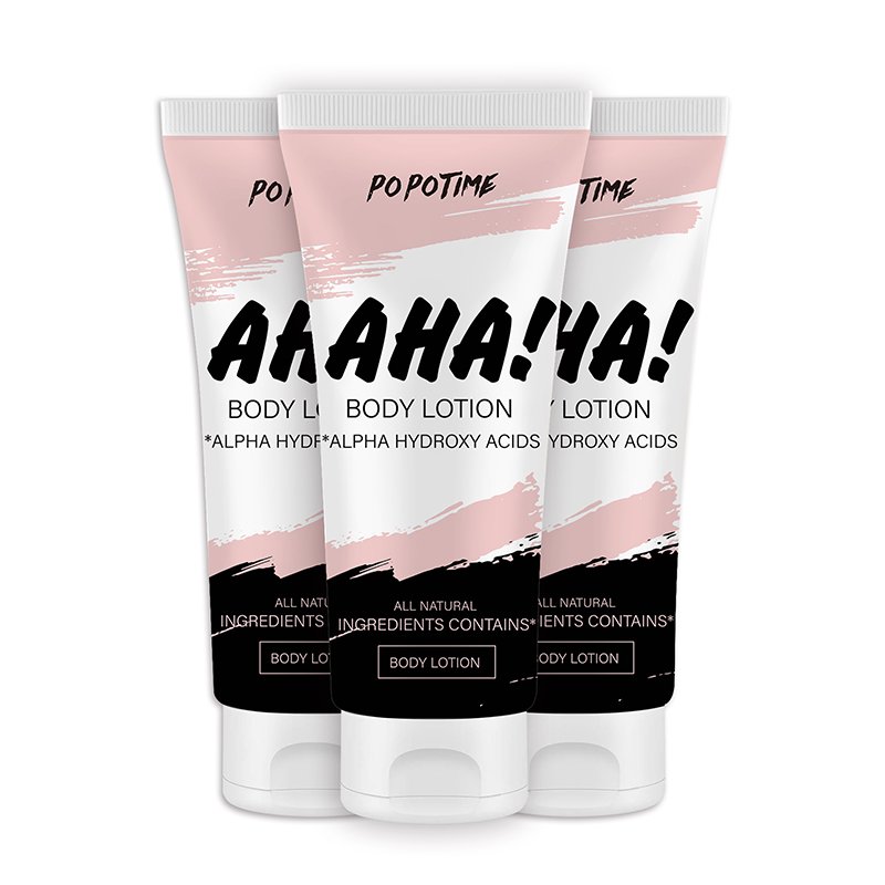 CALFLYN wholesale organic moisturizer body lotion cream whitening cocoa butter niacinamide AHA body lotion