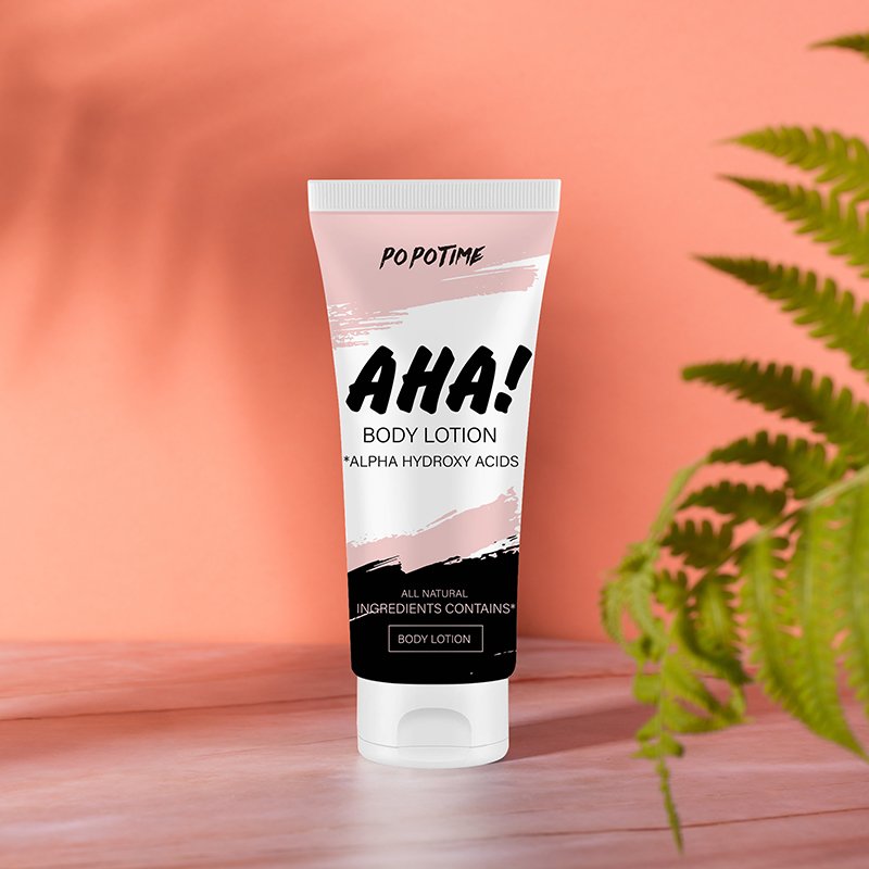 CALFLYN wholesale organic moisturizer body lotion cream whitening cocoa butter niacinamide AHA body lotion