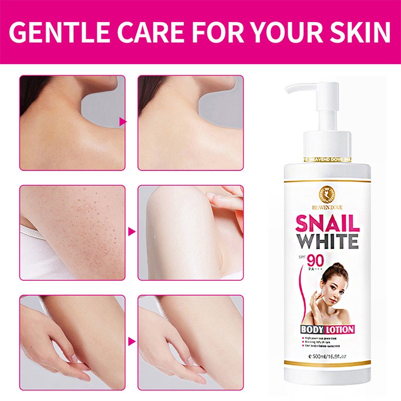 Private Label 500ml Moisturizing Whitening Brightening Soothing Repair The Skin Snail Body Lotions Whitening Body Lotion
