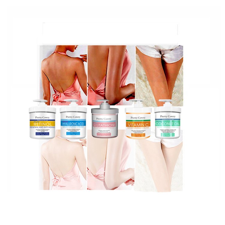 Hydrating Moisturizer Private Label lightening Kojic Acid body butter glutathion VC coconut oil Whitening Body Lotion