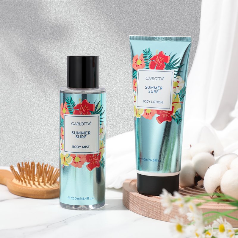OEM ODM 2pcs Set Bodymist Body Lotion Perfume Gift Set