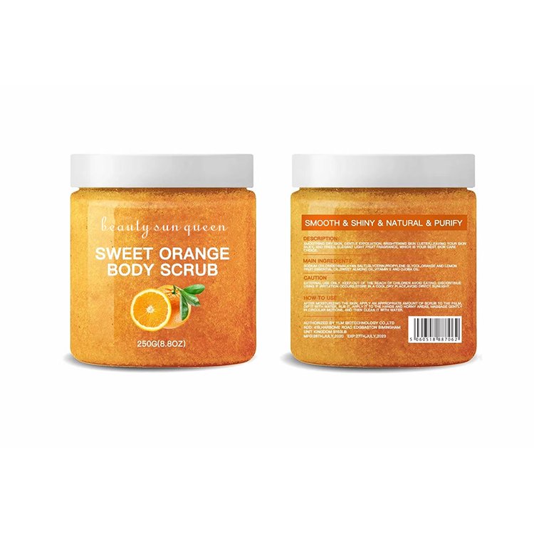 Hot Selling Private Label Low MOQ Wholesale Skin Care Deep Cleaning Exfoliator Organic Body Scrub whitening body lotion