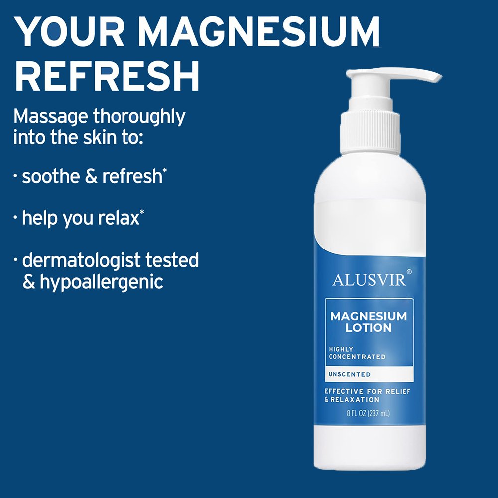Private Label Body Care Skin Body Magnesium Lotion Cream For Improve Sleep Muscle Soreness Promotes Relaxation
