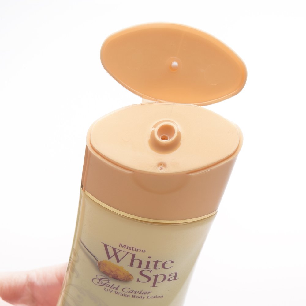 Mistine White Spa Gold Caviar UV White Body Lotion Youthful Anti-Aging Formula Skin Rejuvenation Radiant Thai Lotion Cosmetic