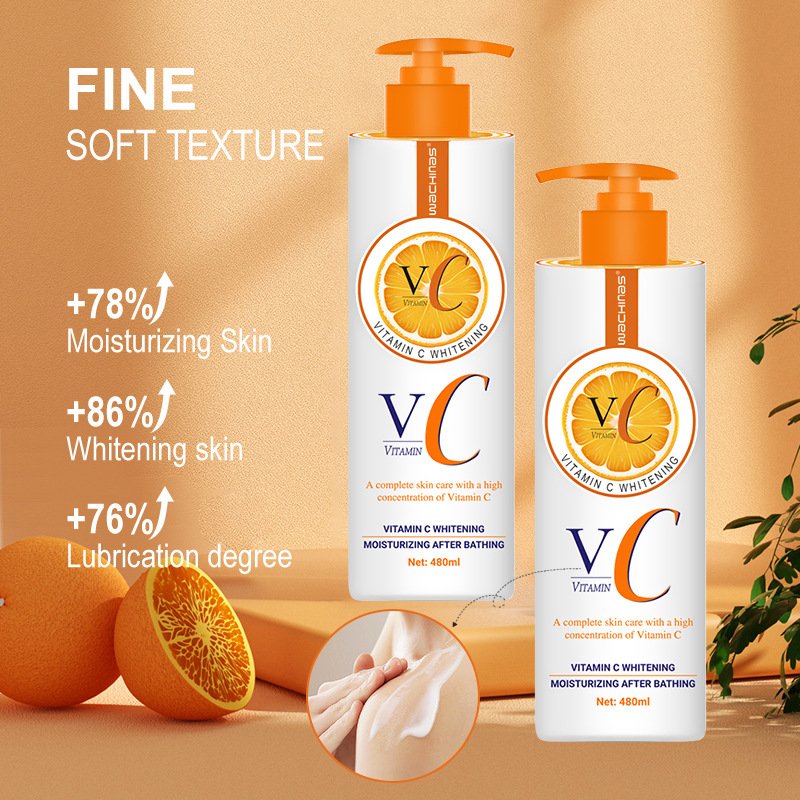 Wholesale 480ml Vitamin C Whitening Cream Body Lotion Cream Firm Body Lotion Body Whitening Cream For Skin Care