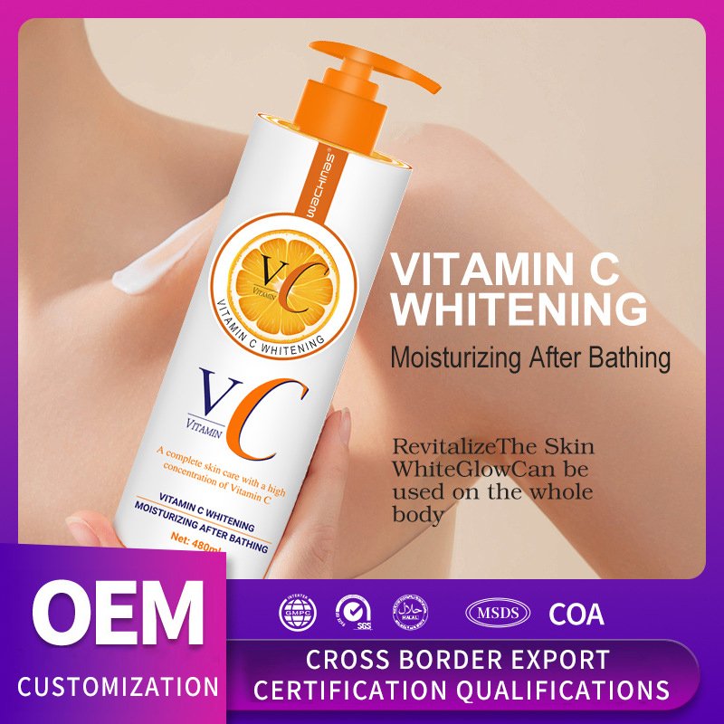 Wholesale 480ml Vitamin C Whitening Cream Body Lotion Cream Firm Body Lotion Body Whitening Cream For Skin Care