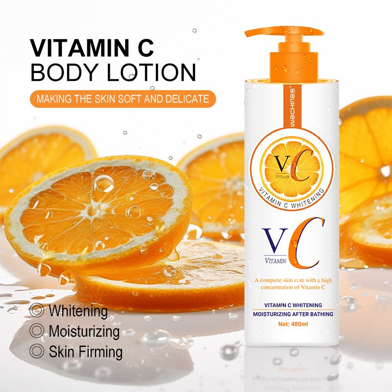 Wholesale 480ml Vitamin C Whitening Cream Body Lotion Cream Firm Body Lotion Body Whitening Cream For Skin Care