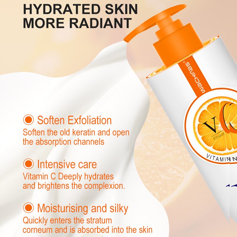 Wholesale 480ml Vitamin C Whitening Cream Body Lotion Cream Firm Body Lotion Body Whitening Cream For Skin Care