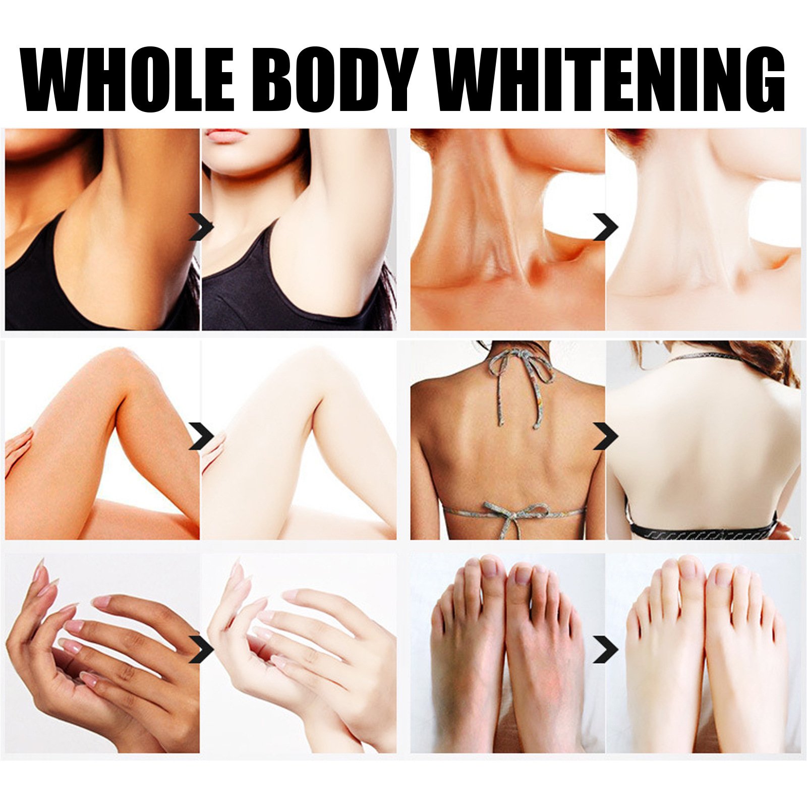 EELHOE collagen milk face neck back arm hand feet leg full body lotion skin 3days quick whitening hydrating cream for boys girls