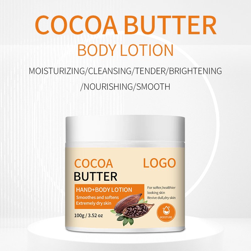 Private Label Natural Moisturizing Anti Acne Lightening Body Lotion Skin Whitening Cocoa Butter Body Lotion