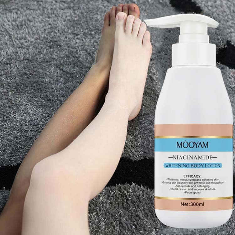 Private label vitamin c nicotinamide strong skin whitening body lotion for black skin