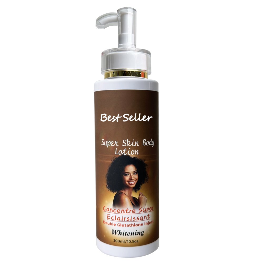 Popular bleaching body lotion skin care set for black women anti-aging whitening face serum skin care kit