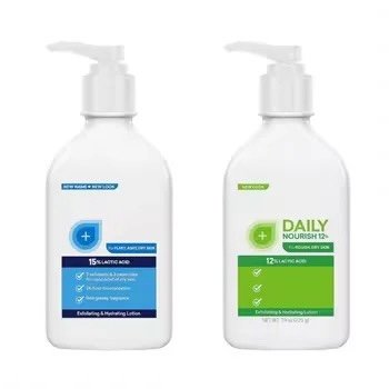 AmLa ntensive Healing Body Lotion ctin for Dry Skin Pump Bottle 2-in-1 Exfoliator & Moisturizer with Ceramide
